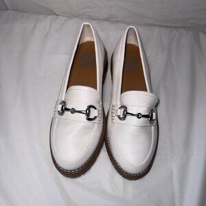 DV By Dolce Vita Women's Celeste Chain Lug Sole Loafers  White